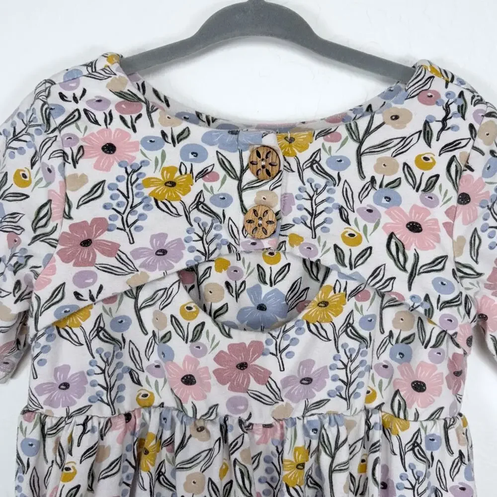 Remie Girl Floral Twirl Dress with Pockets Girls Size 7